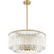 Glacier 10 Light 27.5 inch Modern Gold Pendant Ceiling Light