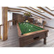 Cordon 4 Light 81.25 inch Rubbed Brass Billiard Ceiling Light in Smoke Acrylic