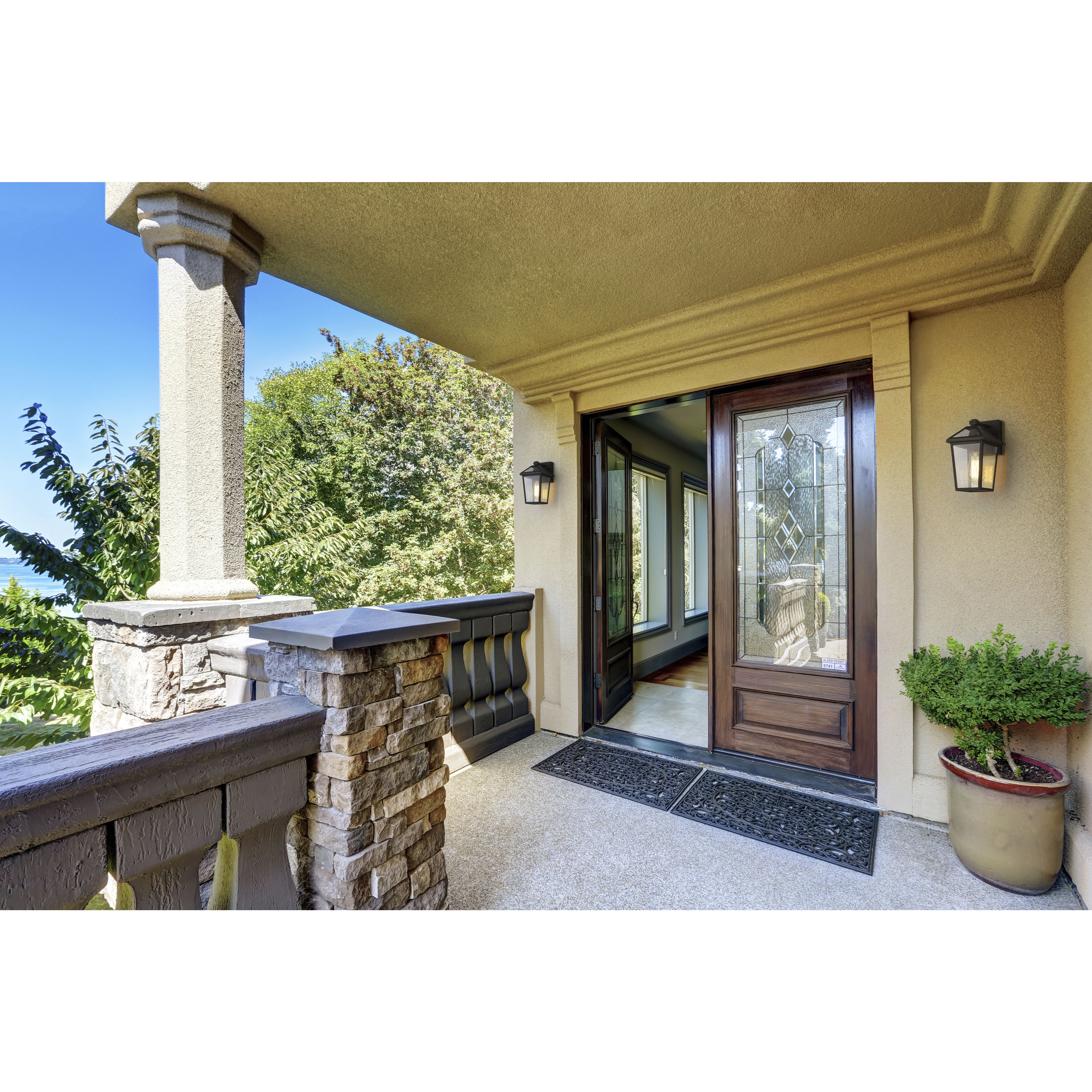 Talbot 1 Light 10.75 inch Oil Rubbed Bronze Outdoor Wall Light in Seedy Glass