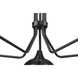 Bellamy 5 Light 52 inch Matte Black Chandelier Ceiling Light