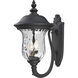 Armstrong 2 Light 19.5 inch Black Outdoor Wall Light
