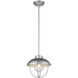 Ansel 1 Light 11 inch Galvanized Outdoor Pendant