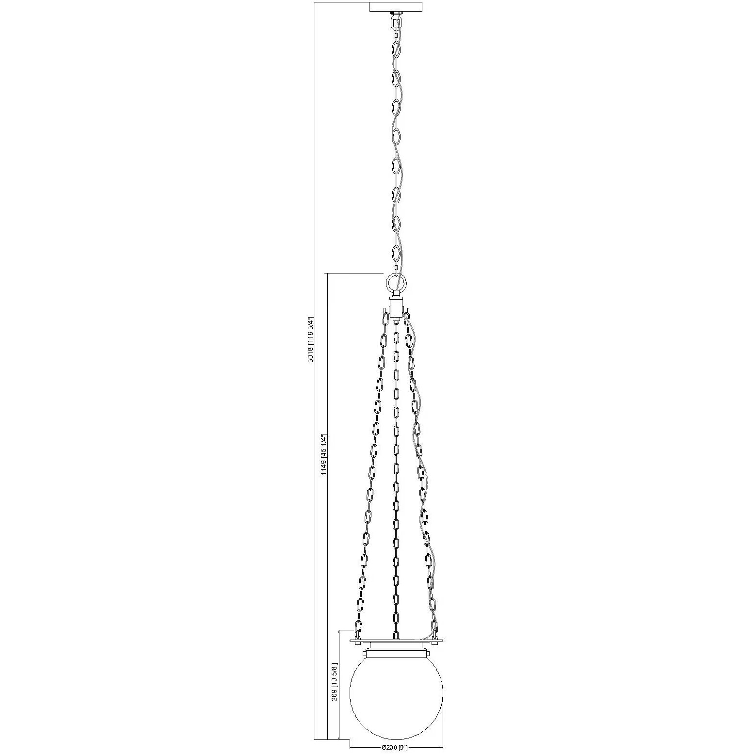 Calhoun 1 Light 9 inch Matte black Pendant Ceiling Light