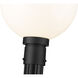 Laurent 1 Light 109.75 inch Black Outdoor Post Mounted Fixture