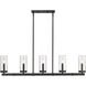 Marlow 5 Light 4.5 inch Matte Black Outdoor Linear Chandelier