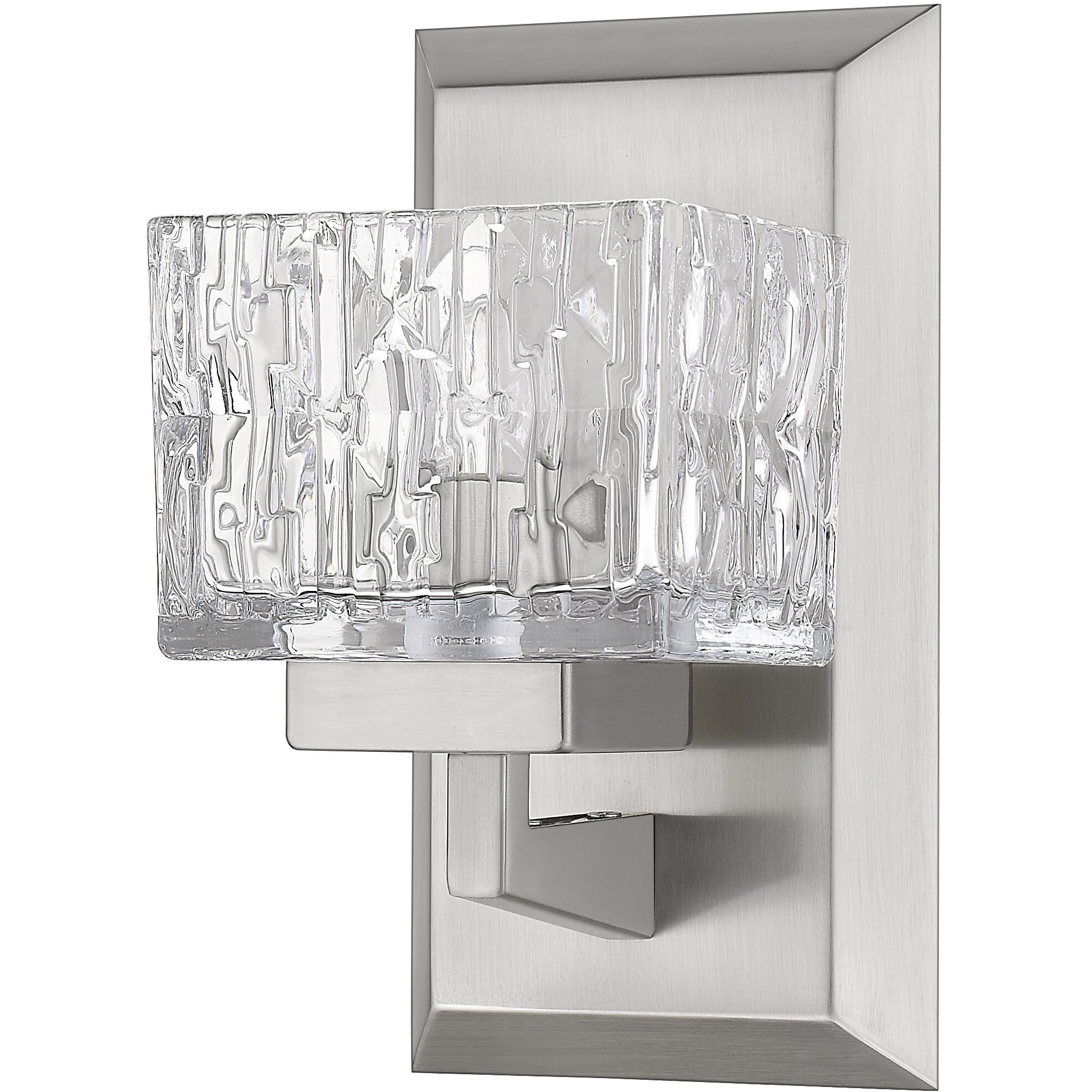 Rubicon 1 Light 4.75 inch Brushed Nickel Wall Sconce Wall Light in G9