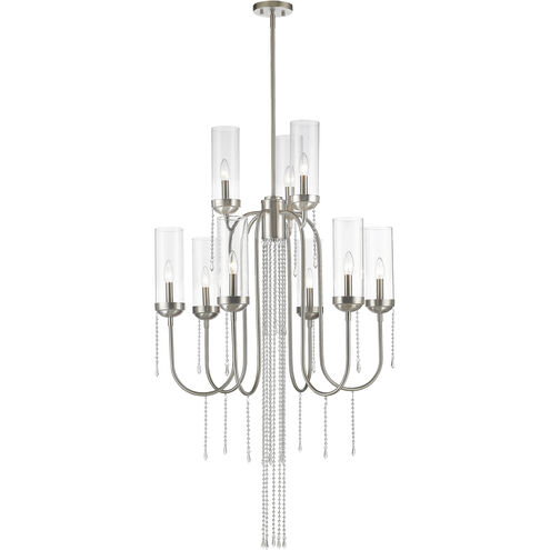 Siena 9 Light 30 inch Brushed Nickel Chandelier Ceiling Light