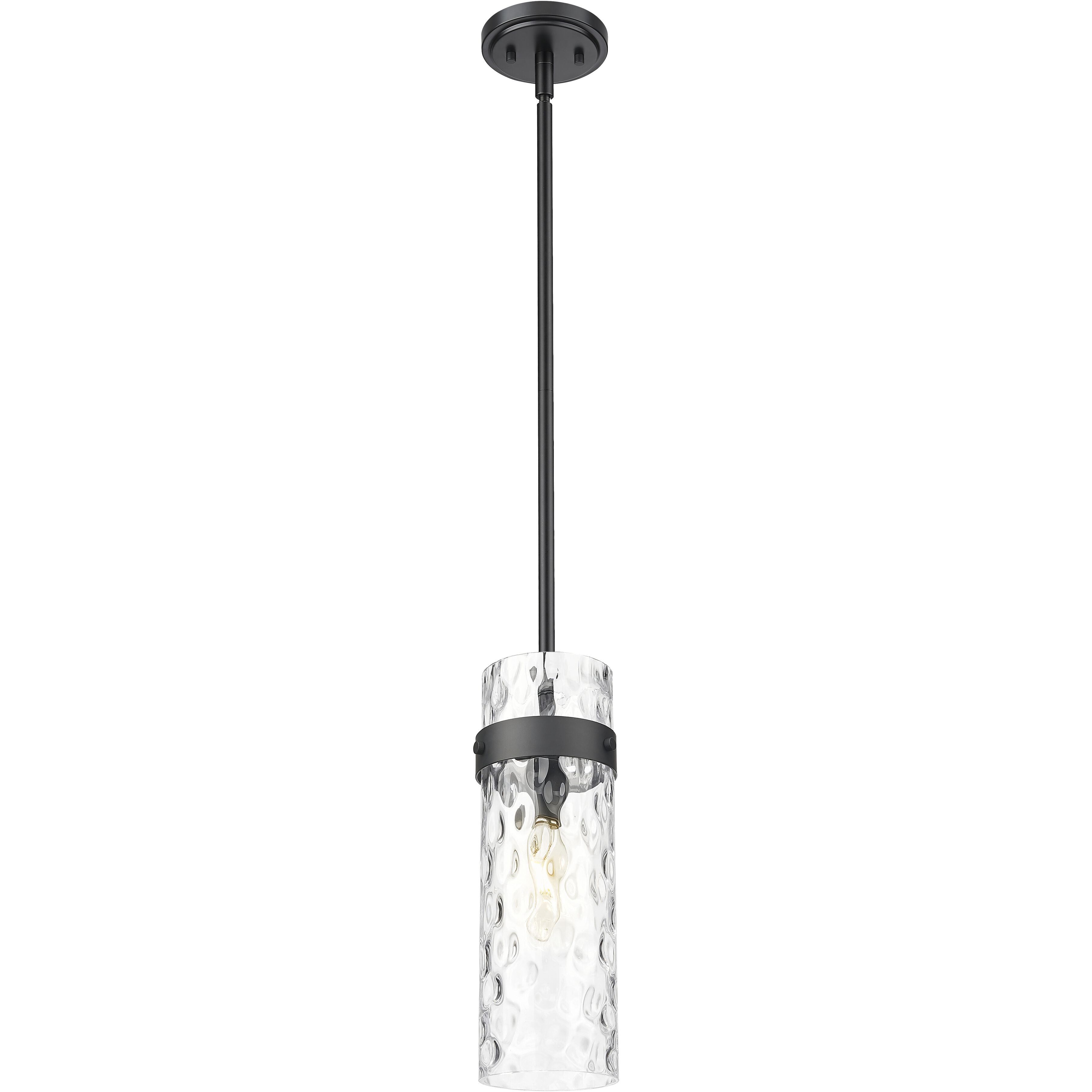 Fontaine 1 Light 5.75 inch Matte Black Pendant Ceiling Light