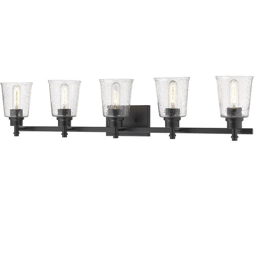 Bohin 5 Light 41.25 inch Matte Black Vanity Wall Light