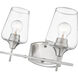 Joliet 2 Light 15 inch Brushed Nickel Vanity Wall Light