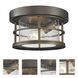 Exterior Additions 1 Light 10 inch Oil Rubbed Bronze Outdoor Flush Mount