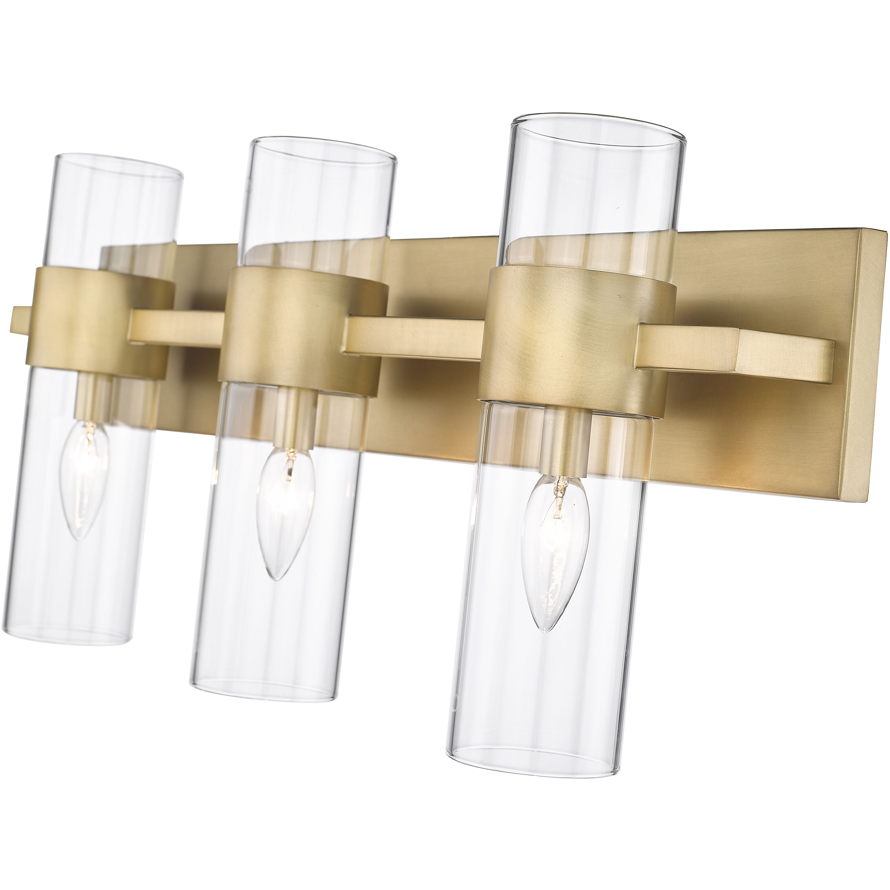 Lawson 3 Light 25 inch Rubbed Brass Vanity Wall Light in Rubbed Bronze