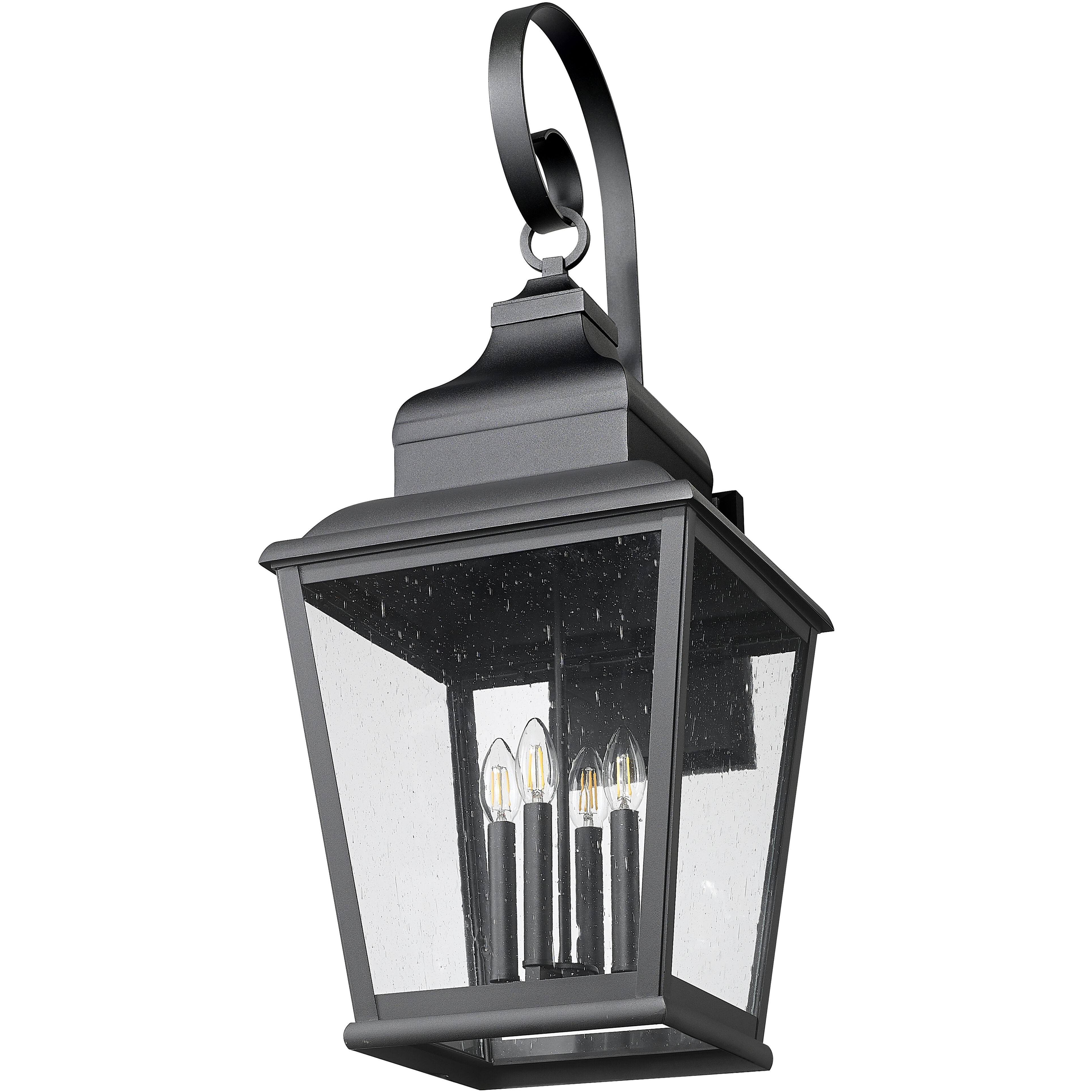 Raphael 4 Light 36.25 inch Sand Black Outdoor Wall Light in Soft Sand Black