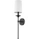 Emily 1 Light 5.5 inch Matte Black Wall Sconce Wall Light