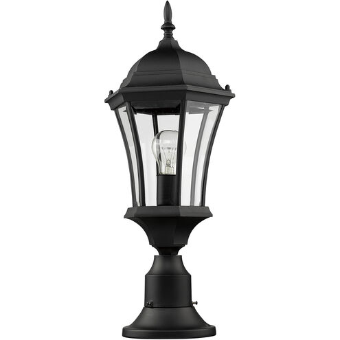 Wakefield 1 Light 24 inch Black Outdoor Pier Mounted Fixture