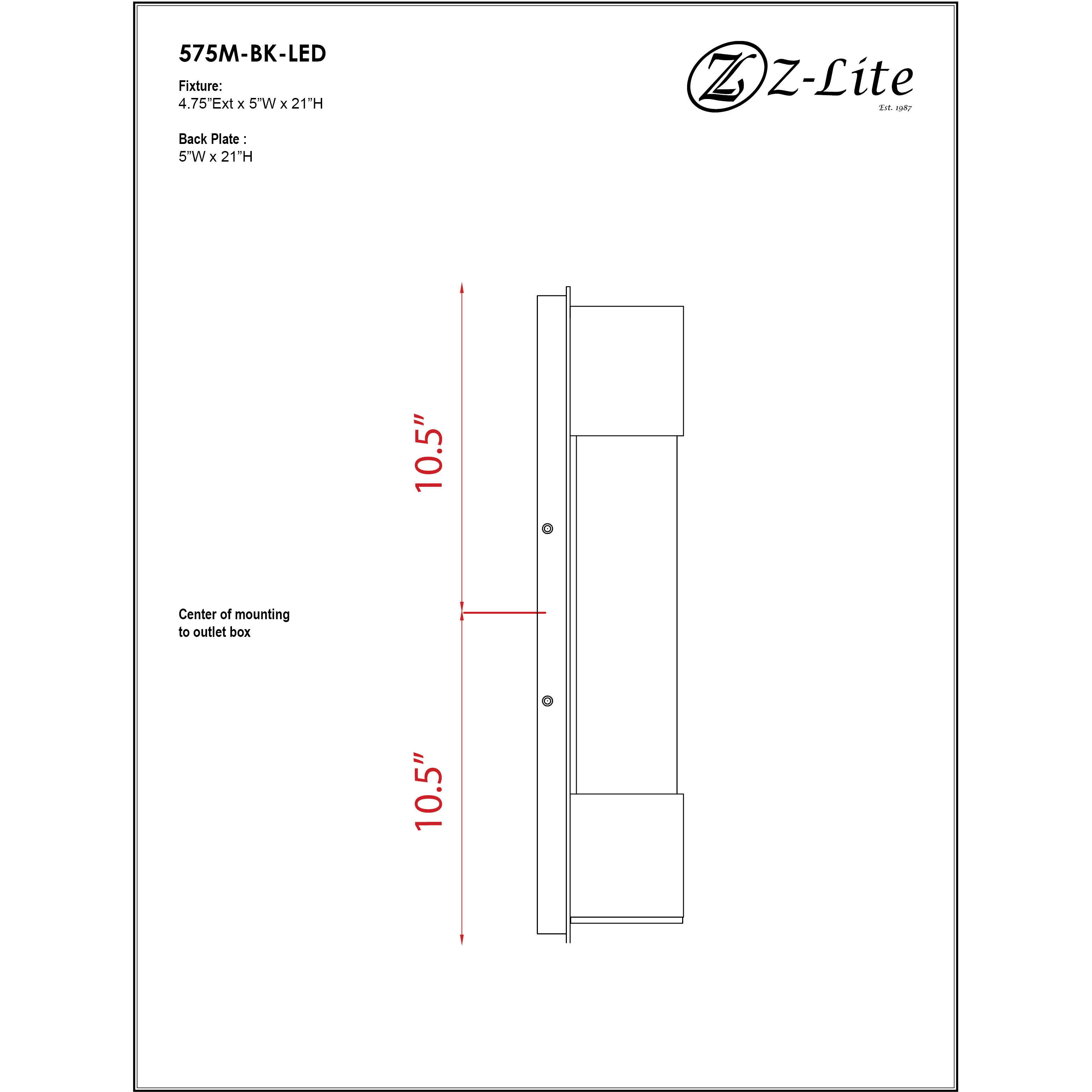Striate Outdoor Wall Light in Black