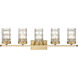 Archer 5 Light 38 inch Heirloom Gold Vanity Wall Light