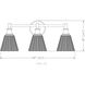 Auden 3 Light 23.75 inch Matte Black Bath Vanity Wall Light