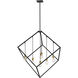 Vertical 7 Light 44 inch Bronze and Olde Brass Chandelier Ceiling Light