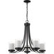 Willow 5 Light 25.25 inch Matte Black Chandelier Ceiling Light