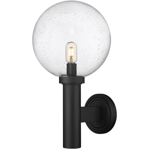Laurent 1 Light 22.5 inch Black Outdoor Wall Light
