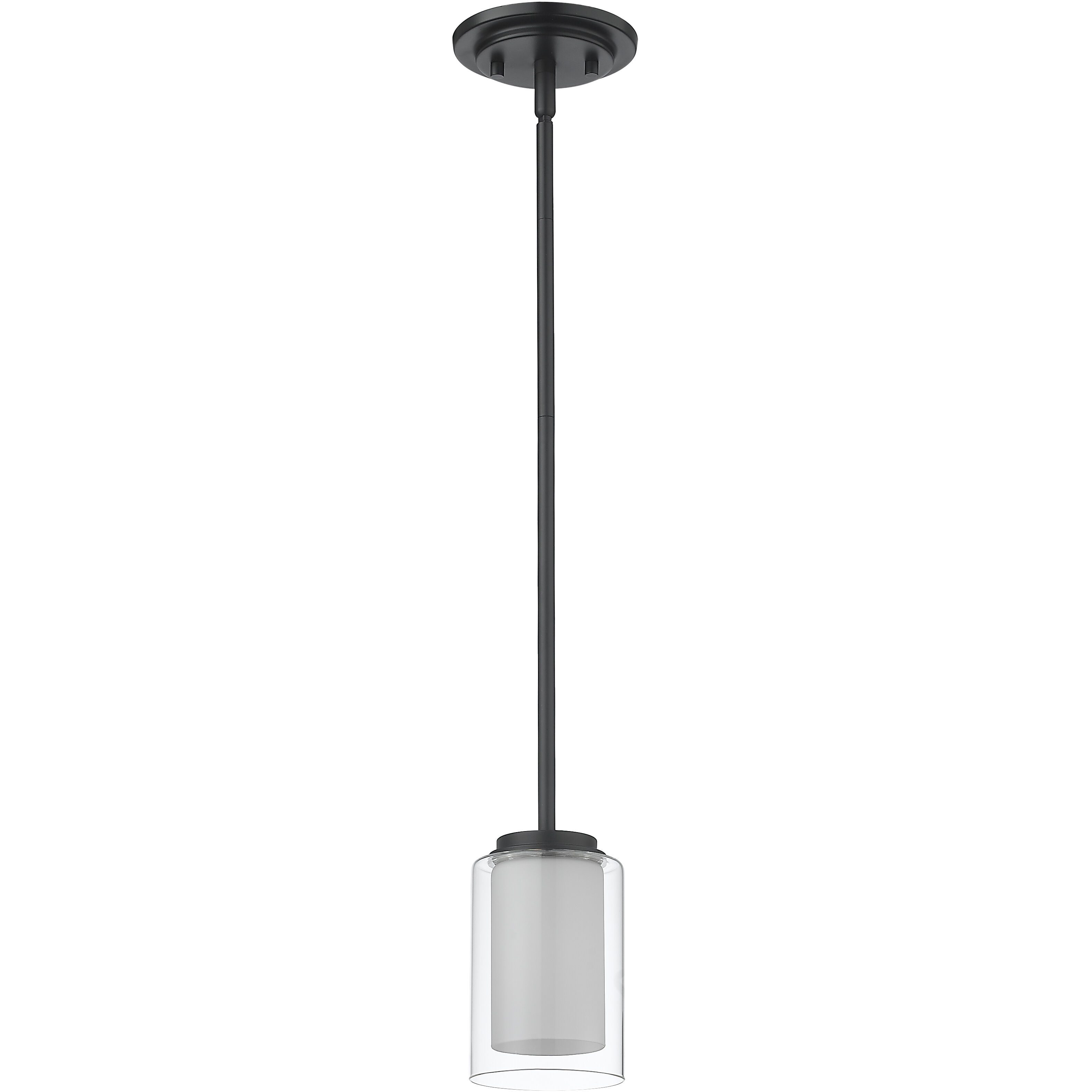 Willow 1 Light 5.5 inch Matte Black Pendant Ceiling Light