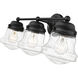 Vaughn 3 Light 22.5 inch Matte Black Vanity Wall Light