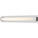 Elara LED 38.6 inch Brushed Nickel Vanity Wall Light