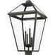 Talbot 4 Light 33.75 inch Black Outdoor Post Mount Fixture