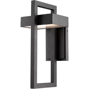 Luttrel LED 15 inch Black Outdoor Wall Light