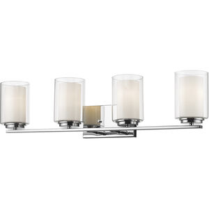 Willow 4 Light 31.5 inch Chrome Vanity Wall Light