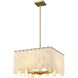 Viviana 8 Light 19.75 inch Rubbed Brass Chandelier Ceiling Light