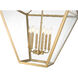 Montalcino 6 Light 26 inch Rubbed Brass Chandelier Ceiling Light
