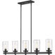 Tahoe 5 Light 4.5 inch Ashen Barnboard Outdoor Linear Chandelier