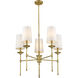 Emily 5 Light 28 inch Rubbed Brass Chandelier Ceiling Light