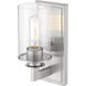 Savannah 1 Light 4.5 inch Brushed Nickel Wall Sconce Wall Light