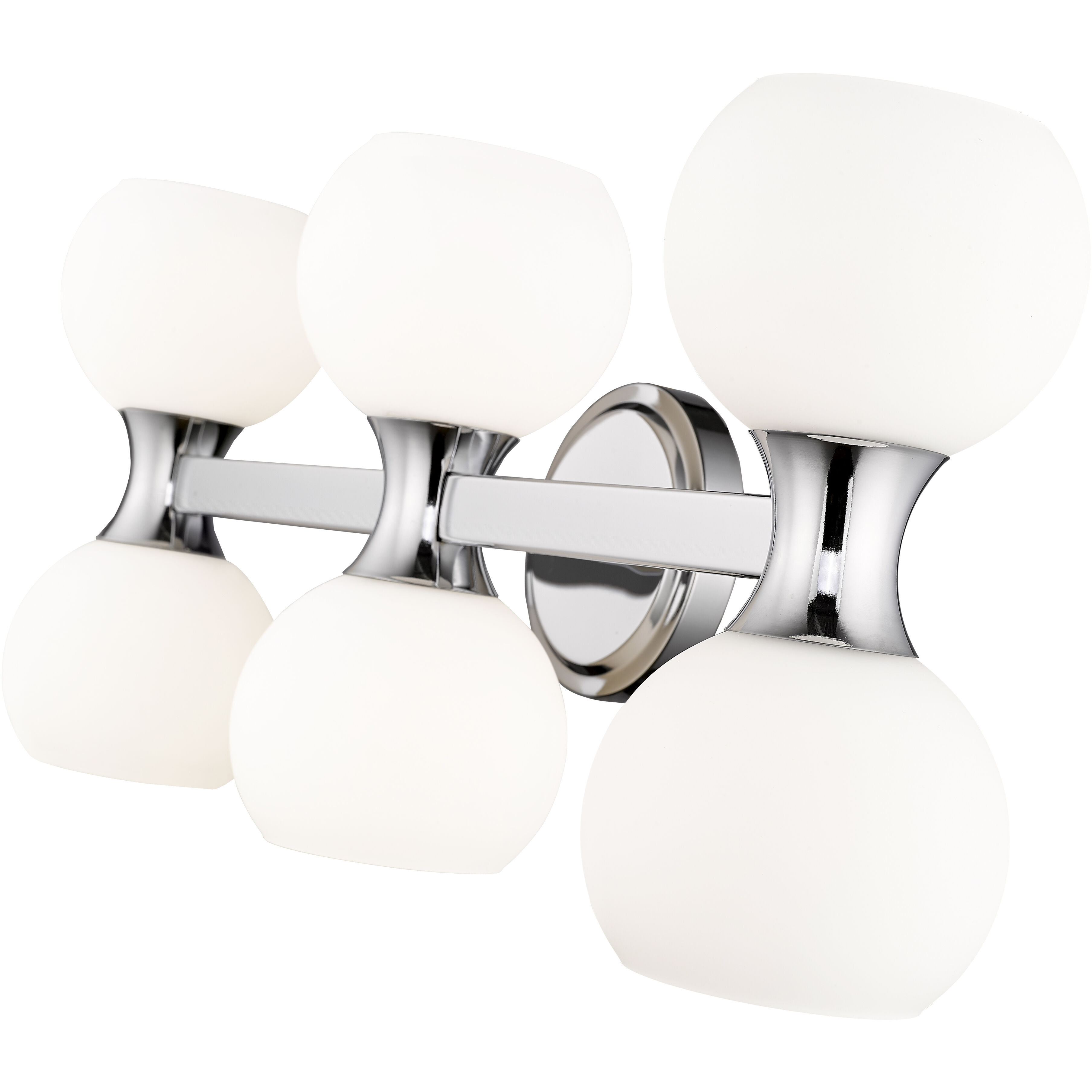 Artemis 6 Light 25 inch Chrome Vanity Wall Light