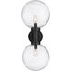 Laurent 2 Light 30 inch Black Outdoor Wall Light