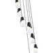 Aimie 7 Light 18 inch Matte Black Chandelier Ceiling Light