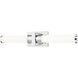 Idris LED 25.5 inch Chrome Bathroom Vanity Wall Light