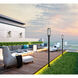 Aura 1 Light 118.5 inch Black Outdoor Post Mounted Fixture in G9