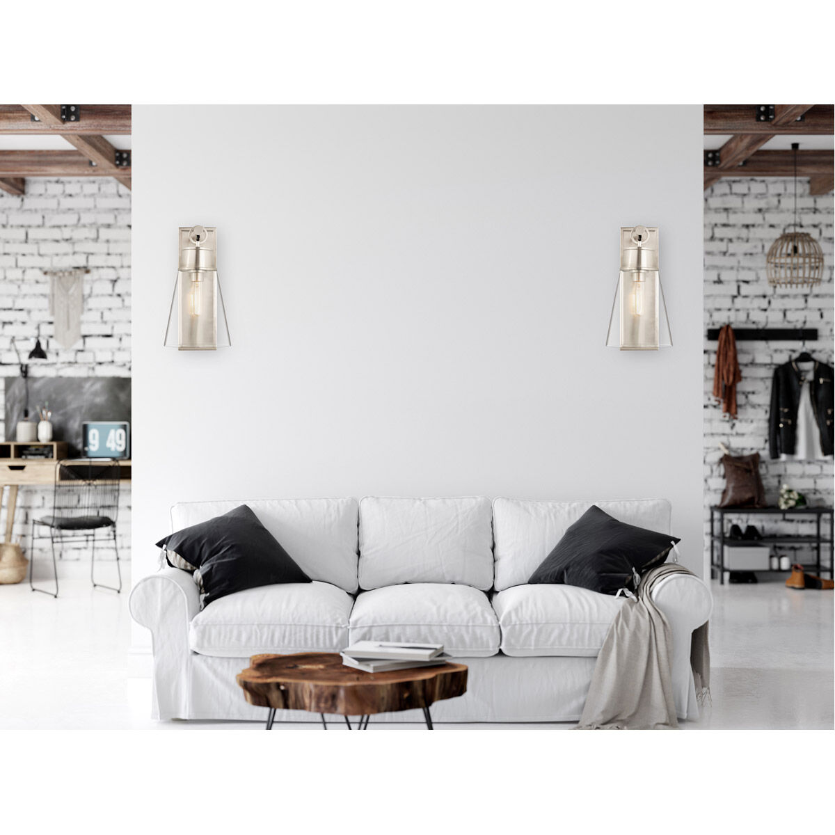 Wentworth 1 Light 7.5 inch Brushed Nickel Wall Sconce Wall Light