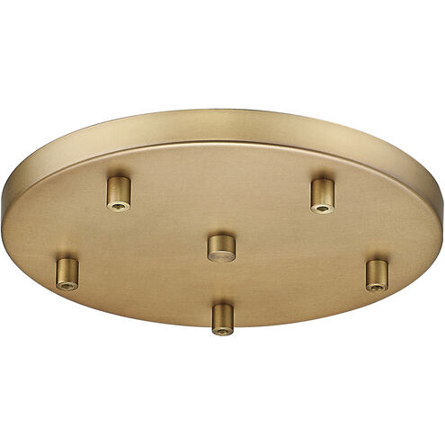 Multi Point Canopy Rubbed Brass Ceiling Plate