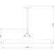 Camden 1 Light 32 inch Modern Bronze Pendant Ceiling Light