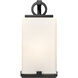 Sana 1 Light 12.75 inch Black Outdoor Wall Light