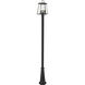 Broughton 4 Light 116.5 inch Black Outdoor Post Mounted Fixture