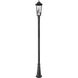 Gannon 3 Light 120.75 inch Black Outdoor Post Mounted Fixture