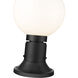 Laurent 1 Light 13.5 inch Black Outdoor Pier Mounted Fixture