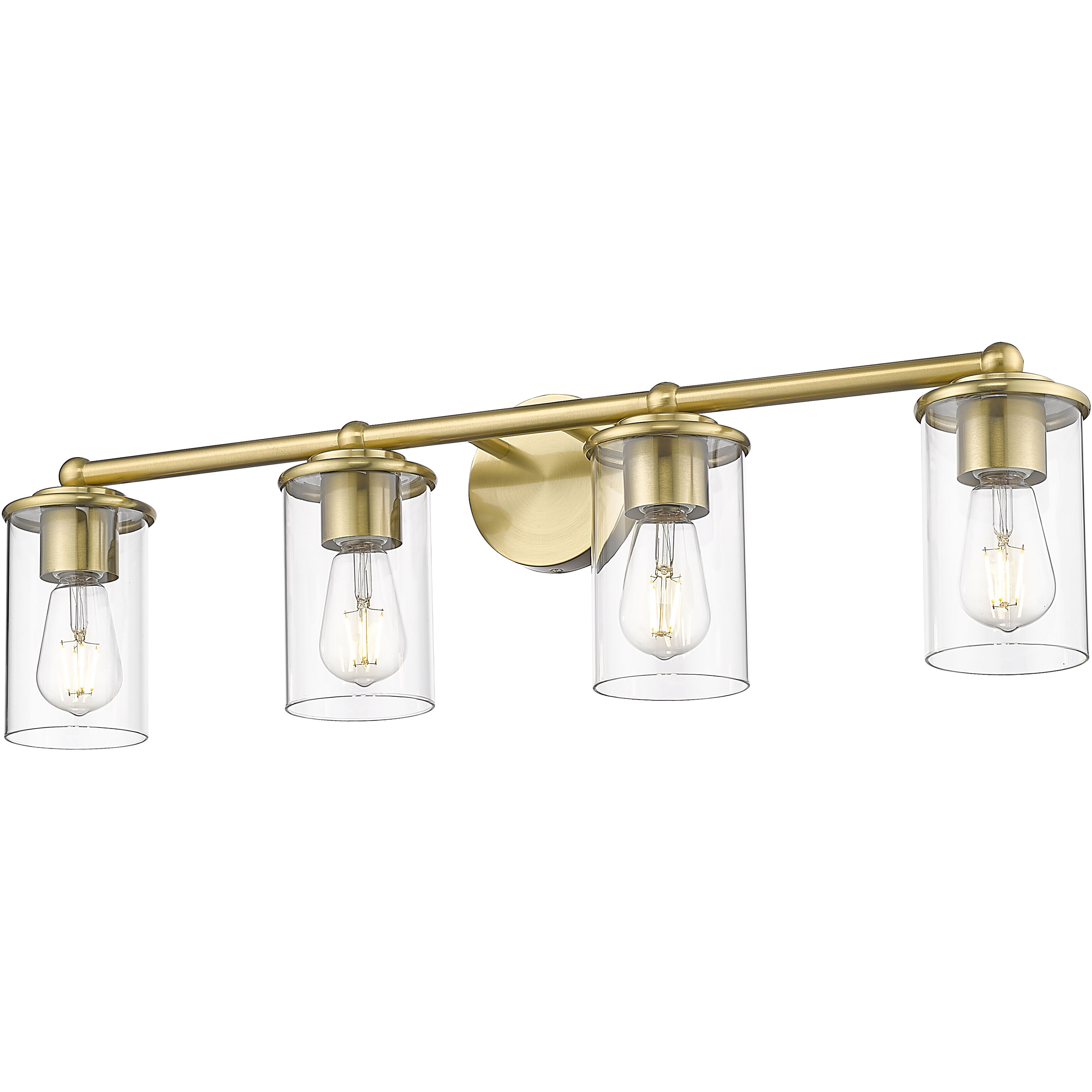 Thayer 4 Light 30.75 inch Luxe Gold Vanity Wall Light