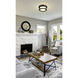 Willow 2 Light 12 inch Bronze Flush Mount Ceiling Light